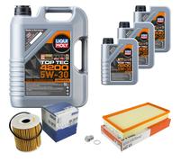 MAHLE Controllo Set 8L Liqui Moly 5W-30 Top Tec 4200 Per Volvo V70 I 2.4