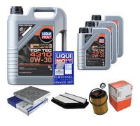 Mahle Controllo Set 8L Liqui Moly Top Tec 4310 0W-30 per Honda Cr-V III Rosso