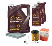 Mahle Controllo Set 8L mannol 5W-30 Energia per BMW X5 4.8i Xdrive Xdrive48i