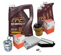 Mahle Controllo Set 8L mannol 5W-30 Energia per Honda Cr-V III 2.2i-CTDI 4WD