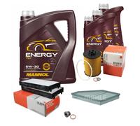 MAHLE Controllo Set 8L MANNOL 5W-30 Energy Per BMW X5 4.8I XDRIVE XDRIVE48I