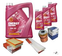 Mahle Controllo Set 8L mannol 5W-30 Energy Premium per BMW 3er 323i 328 Ci