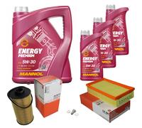 MAHLE Controllo Set 8L MANNOL 5W-30 Energy Premium Per BMW 8 Serie 850iCi 850