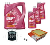 MAHLE Controllo Set 8L MANNOL 5W-30 Energy Premium Per Opel Astra G CC 2.0