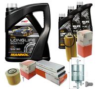 MAHLE Controllo Set 8L MANNOL 5W-30 Longlife Per Audi A6 2.4 Bj.04-08