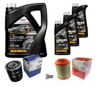 MAHLE Controllo Set 8L MANNOL 5W-30 LONGLIFE Per Audi A8 3.0 Anno 03-05