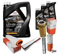 MAHLE Controllo Set 8L MANNOL 5W-30 LONGLIFE Per BMW 3 Serie 330d Anno 04-08