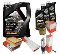 MAHLE Controllo Set 8L MANNOL 5W-30 LONGLIFE Per BMW 3er Cabriolet 320 Ci
