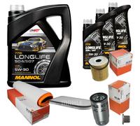 MAHLE Controllo Set 8L MANNOL 5W-30 LONGLIFE Per BMW 7 Serie 730d Anno 98-00