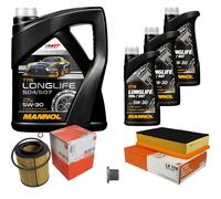 Mahle Controllo Set 8L mannol 5W-30 Longlife per BMW 7er 730i Sx. 740d
