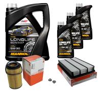 MAHLE Controllo Set 8L MANNOL 5W-30 LONGLIFE Per Opel Frontera B 2.2 DTi