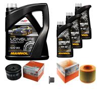 MAHLE Controllo Set 8L MANNOL 5W-30 LONGLIFE Per Renault 19 II Cabriolet 1.8