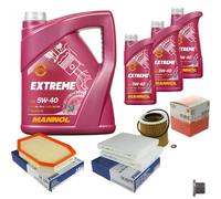 MAHLE Controllo Set 8L MANNOL 5W-40 Extreme Per BMW 5 Serie 523i 528i 530i