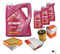 MAHLE Controllo Set 8L MANNOL 5W-40 Extreme Per BMW 6 Serie 645 Ci 545i