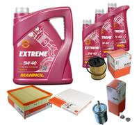 MAHLE Controllo Set 8L MANNOL 5W-40 Extreme Per Opel Omega B 2.5 V6 3.0