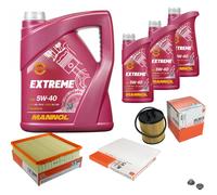 MAHLE Controllo Set 8L MANNOL 5W-40 Extreme Per Opel Omega B 2.5 V6 3.0