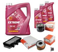 MAHLE Controllo Set 8L MANNOL 5W-40 Extreme Per Renault Kangoo Express D 65