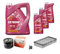 MAHLE Controllo Set 8L MANNOL 5W-40 Extreme Per Renault Kangoo Express D 65