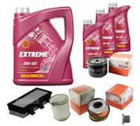 MAHLE Controllo Set 8L MANNOL 5W-40 Extreme Per Renault Kangoo Express D 65