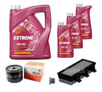 MAHLE Controllo Set 8L MANNOL 5W-40 Extreme Per Renault Kangoo Express D 65