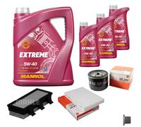 MAHLE Controllo Set 8L MANNOL 5W-40 Extreme Per Renault Kangoo Express D 65