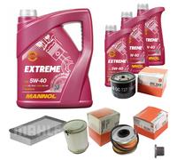 MAHLE Controllo Set 8L MANNOL 5W-40 Extreme Per Renault Kangoo Express D 65