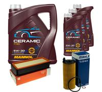 MAHLE Controllo Set 8L MANNOL Ceramic 5W-30 Per BMW X6 xDrive30d xDrive40d 3