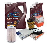MAHLE Controllo Set 8L MANNOL Ceramic 5W-30 Per Honda CR-V III 2.2i-DTEC 4WD