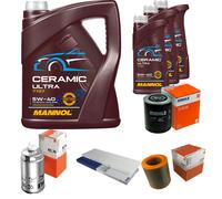 MAHLE Controllo Set 8L MANNOL Ceramic 5W-40 Adatto Per Fiat Ducato