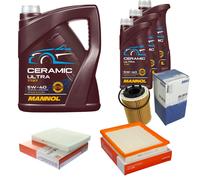MAHLE Controllo Set 8L MANNOL Ceramic 5W-40 Per Chrysler Sebring Cabriolet