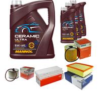 MAHLE Controllo Set 8L MANNOL Ceramic 5W-40 Per Citroën C4 Picasso I 2.0 HDi