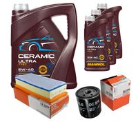 MAHLE Controllo Set 8L MANNOL Ceramic 5W-40 Per Citroën C5 II Break 2.2 HDi