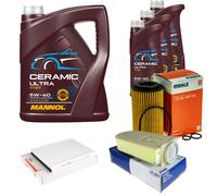 MAHLE Controllo Set 8L MANNOL Ceramic 5W-40 Per Mercedes-Benz GLE 250 D