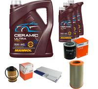 MAHLE Controllo Set 8L MANNOL Ceramic 5W-40 Per Peugeot Boxer Kasten 2.8 HDi