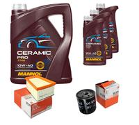 MAHLE Controllo Set 8L MANNOL Ceramic Pro 10W-40 Per Renault Laguna I B56