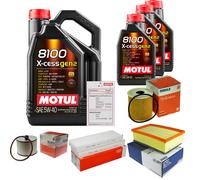 MAHLE Controllo Set 8L MOTUL 8100 X-CESS 5W-40 Per Citroën C4 Picasso I 2.0