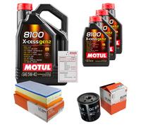 MAHLE Controllo Set 8L MOTUL 8100 X-CESS 5W-40 Per Citroën C5 II Break 2.2