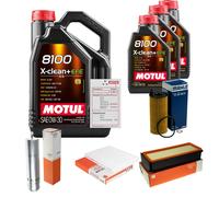 MAHLE Controllo Set 8L MOTUL 8100 X-CLEAN 0W-30 Per BMW X6 XDRIVE30D