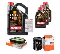 MAHLE Controllo Set 8L MOTUL 8100 X-CLEAN EFE 5W-30 Per Honda CR-V III