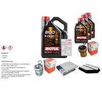 MAHLE Controllo Set 8L MOTUL 8100 X-CLEAN EFE 5W-30 Per Honda CR-V III