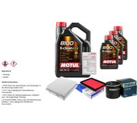 MAHLE Controllo Set 8L MOTUL 8100 X-CLEAN EFE 5W-30 Per Infiniti Q50