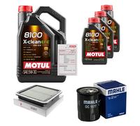 MAHLE Controllo Set 8L MOTUL 8100 X-CLEAN EFE 5W-30 Per Subaru Forester 2.0