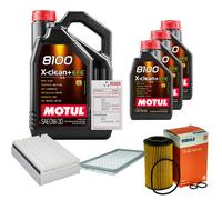 Mahle Controllo Set 8L Motul 8100 x-Pulire 0W-30 per Mercedes-Benz Mixto