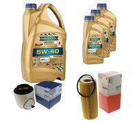 MAHLE Controllo Set 8L RAVENOL 5W-40 Per Audi Q5 3.0 TFSI Quattro