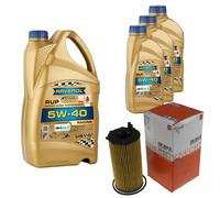 MAHLE Controllo Set 8L RAVENOL 5W-40 Per Jeep Cherokee 2.8 CRD 4x4