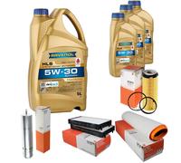 Mahle Controllo Set 8L Ravenol Hls 5W-30 per BMW X5 E70 xDrive30d
