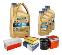 MAHLE Controllo Set 8L RAVENOL HLS 5W-30 per Peugeot 5008 Citroën DS5 DS