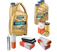 MAHLE Controllo Set 8L RAVENOL Racing Ultra 5W-40 Per BMW X5 E70 xDrive30d