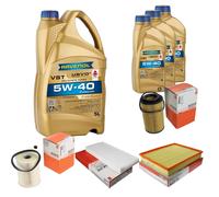 MAHLE Controllo Set 8L RAVENOL Turbo VST 5W-40 per Opel Signum Vectra C