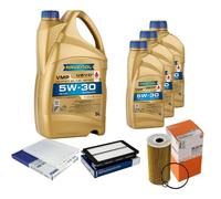 MAHLE Controllo Set 8L RAVENOL VMP 5W-30 per Hyundai Tucson 2.0 CRDi AWD